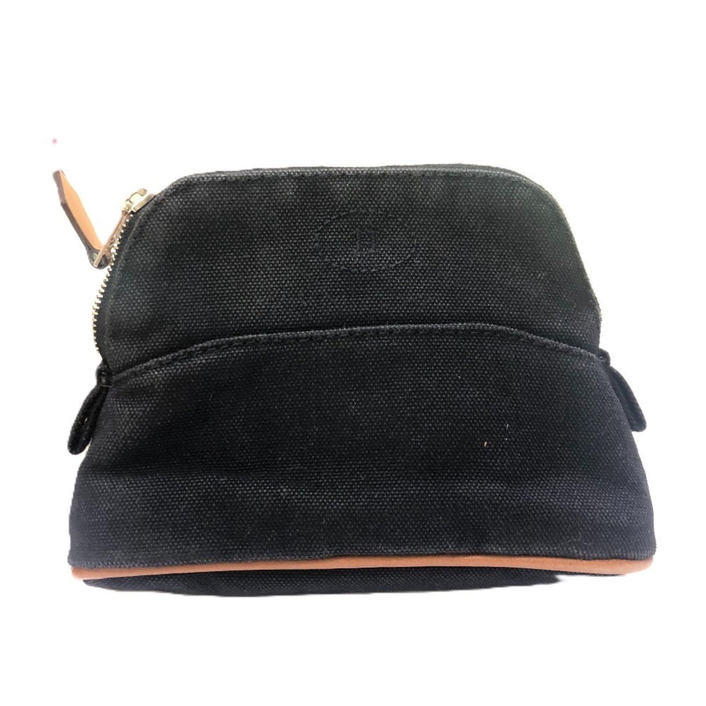 Hermes Bolide Black Canvas Pouch ( )