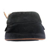 Hermes Bolide Black Canvas Pouch ( )
