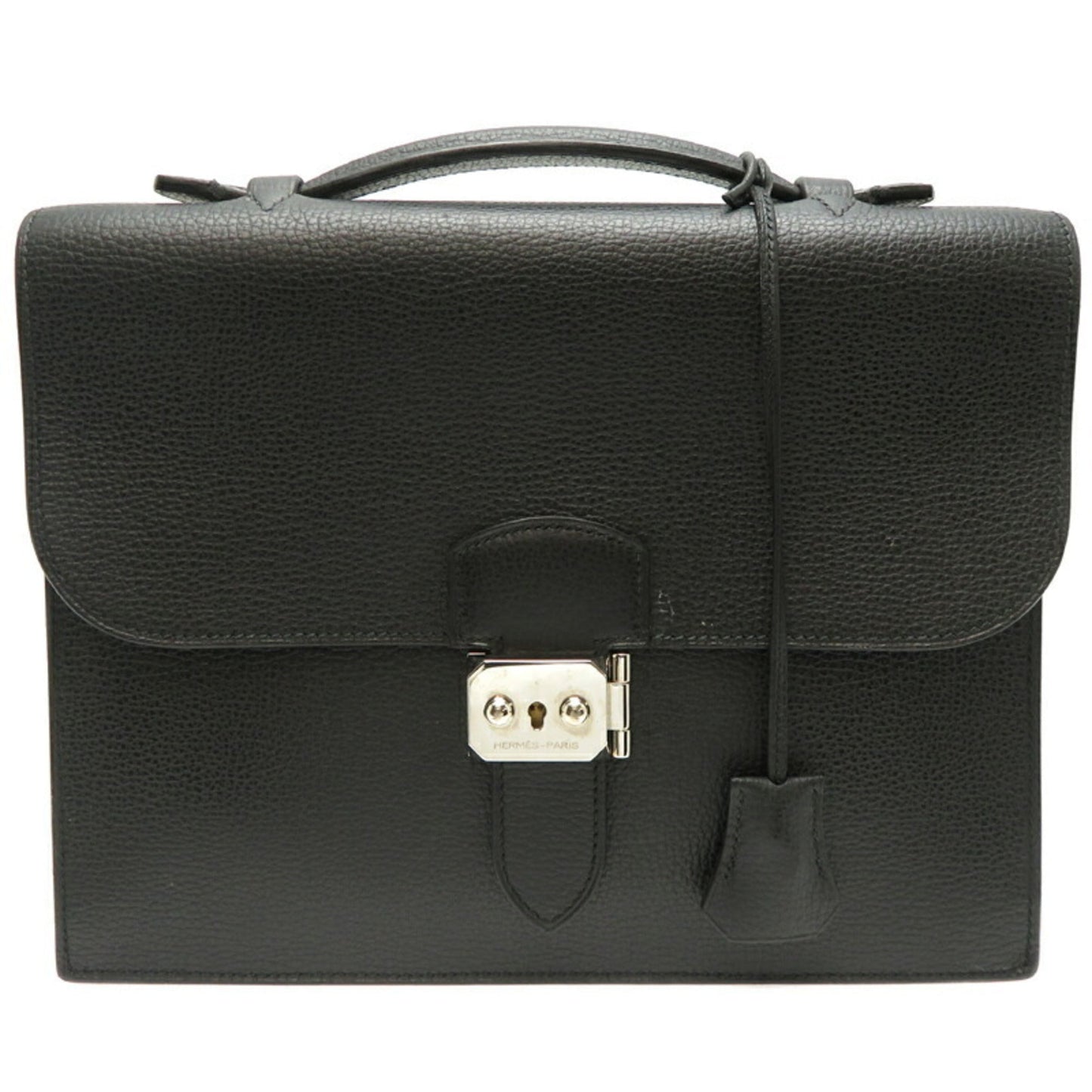 Hermes Black Vache Liegee Leather Handbag ( )