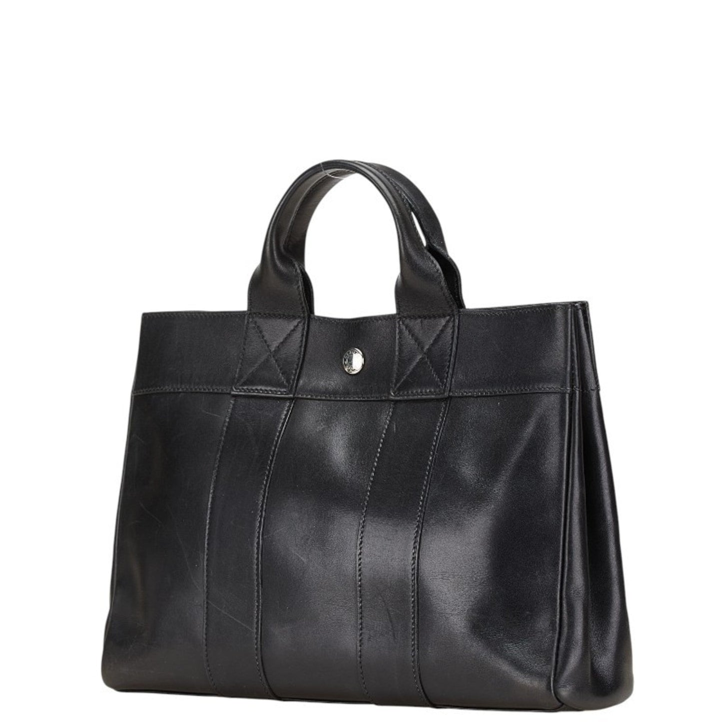 Hermes Black Evercalf Leather Handbag ( )