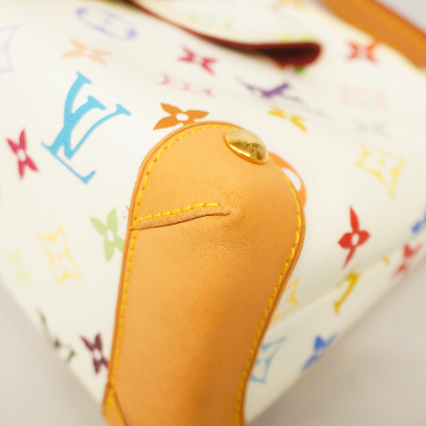 LOUIS VUITTONAuth  Monogram Multicolore Eliza Shoulder Bag Blanc