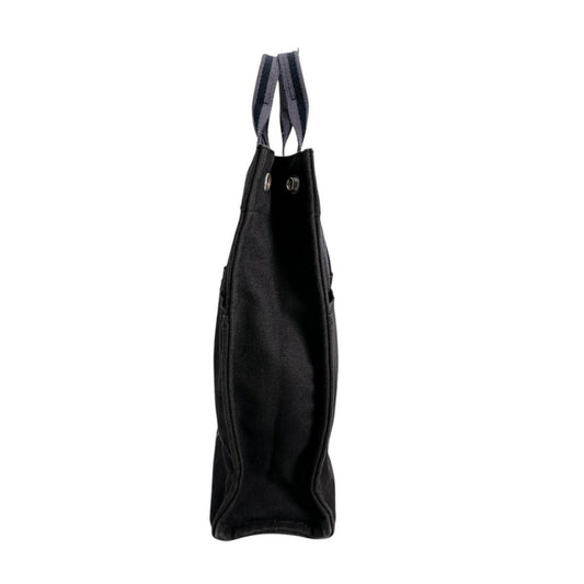 Hermes Black Canvas Tote Bag ( )