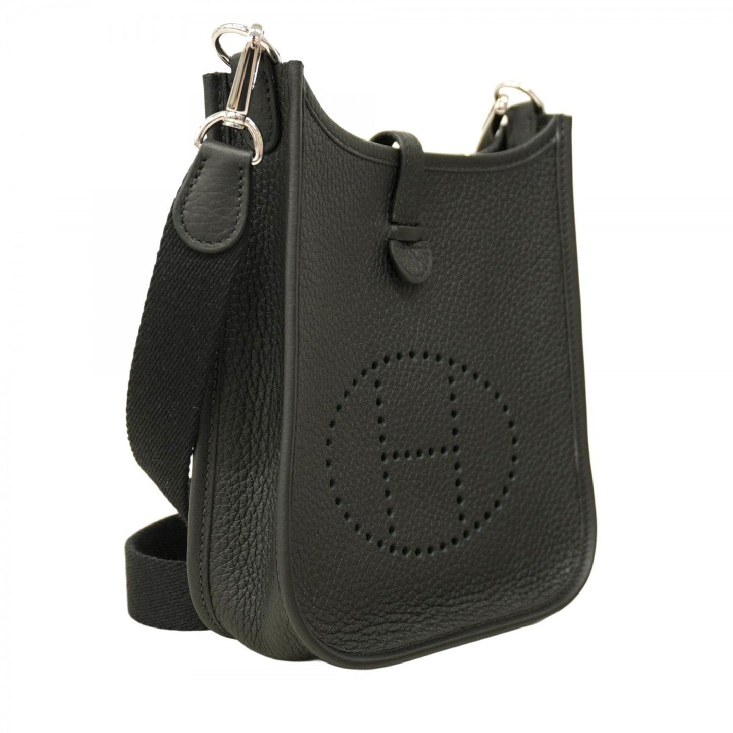 Hermes Black Taurillon Clemence Leather Shoulder Bag ( )