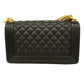 CHANEL   Boy  Chain Shoulder Women's Caviar Leather Shoulder Bag Black