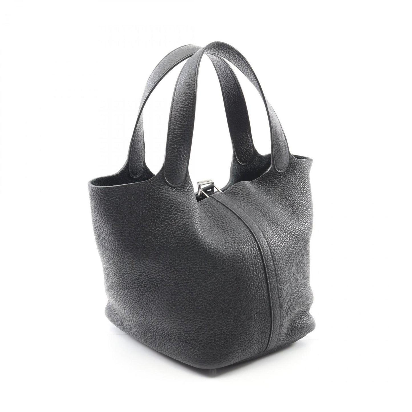Hermes Black Taurillon Clemence Leather Handbag ( )