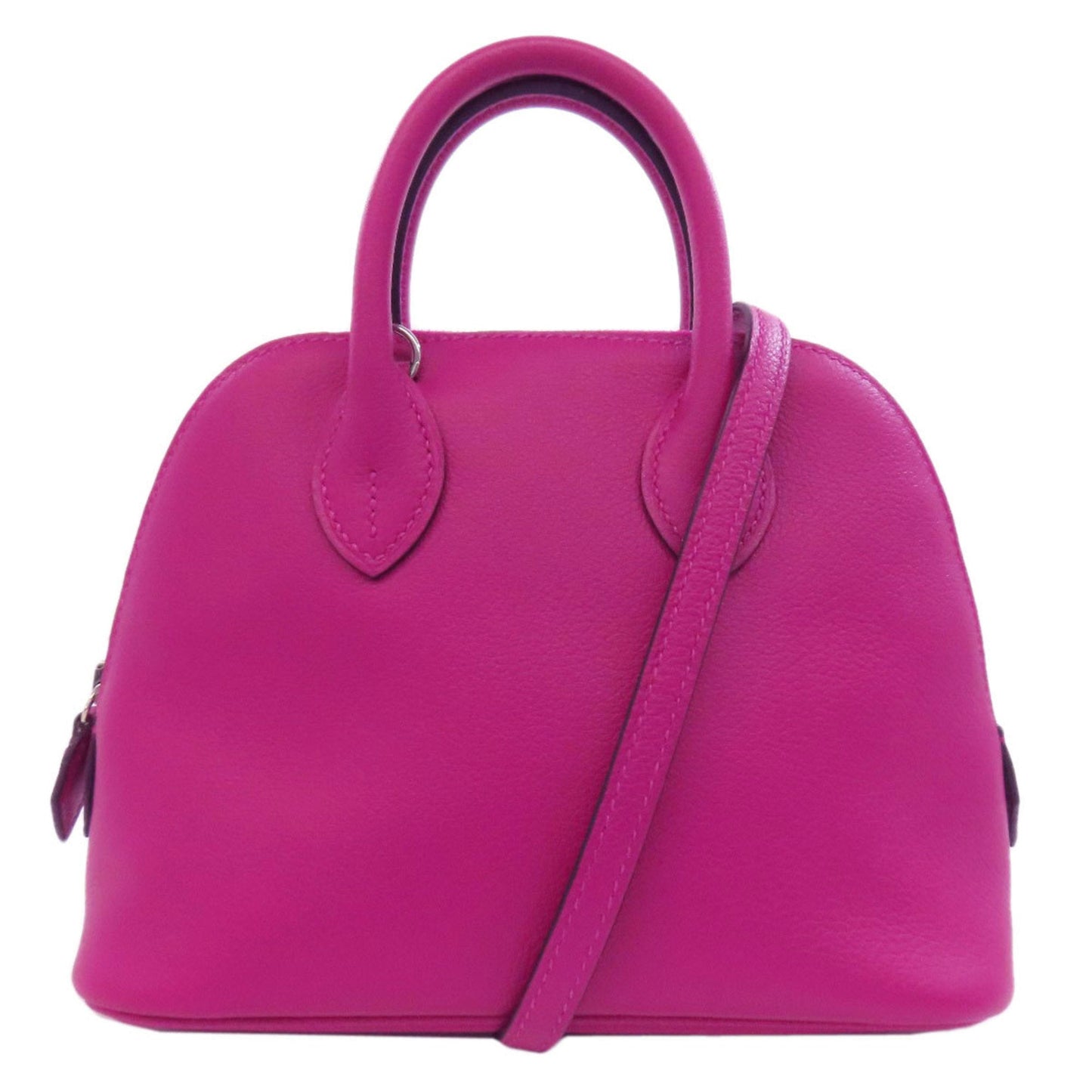 Hermes Bolide Pink Leather Handbag ( )