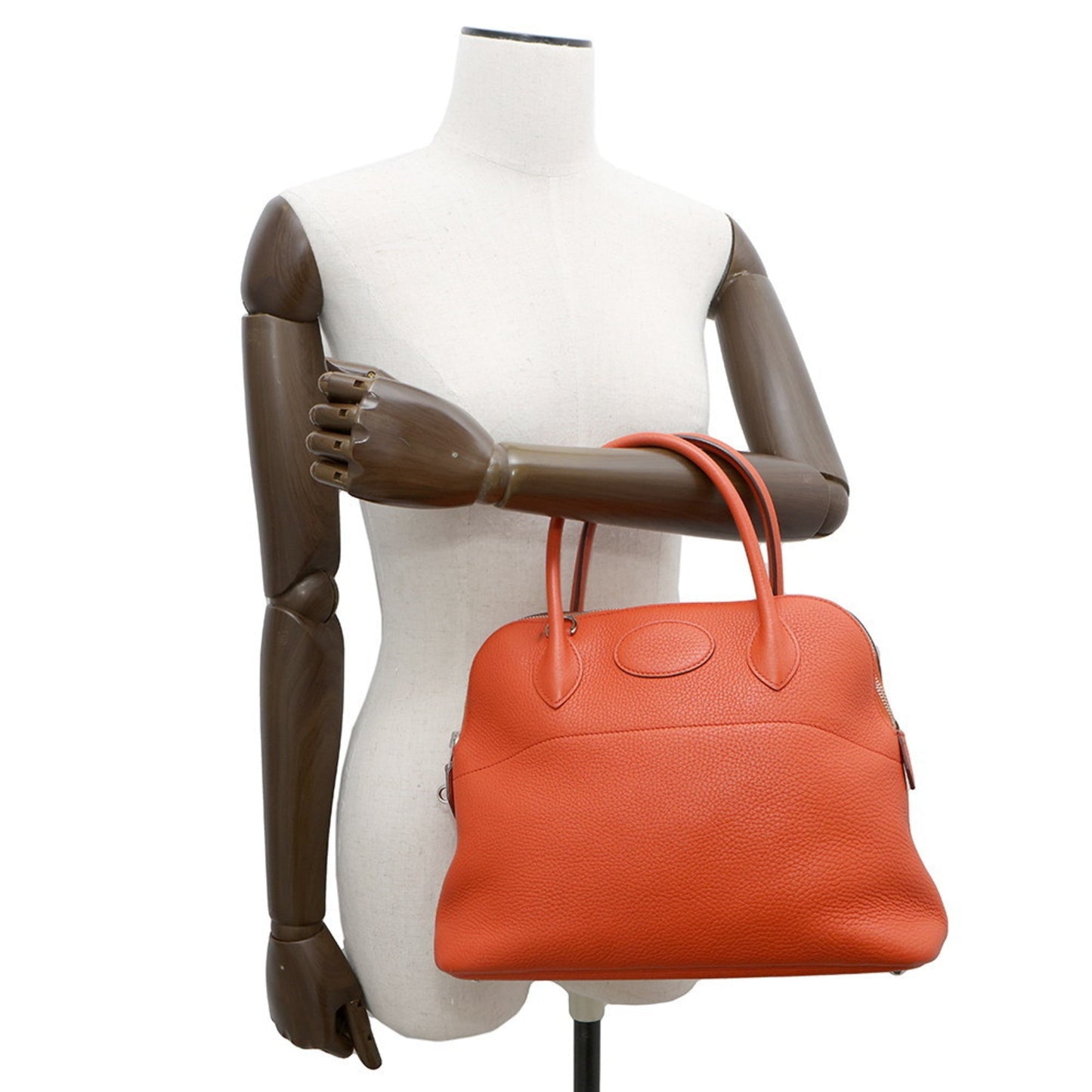Hermes Bolide Capucine Taurillon Clemence Leather Handbag ( )