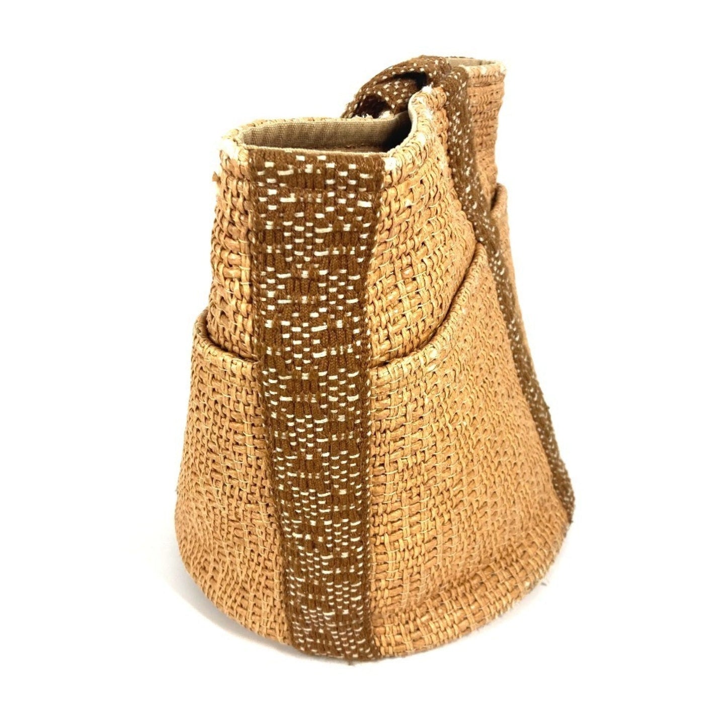 Hermes Beige Cotton Handbag Tote Bag ( )