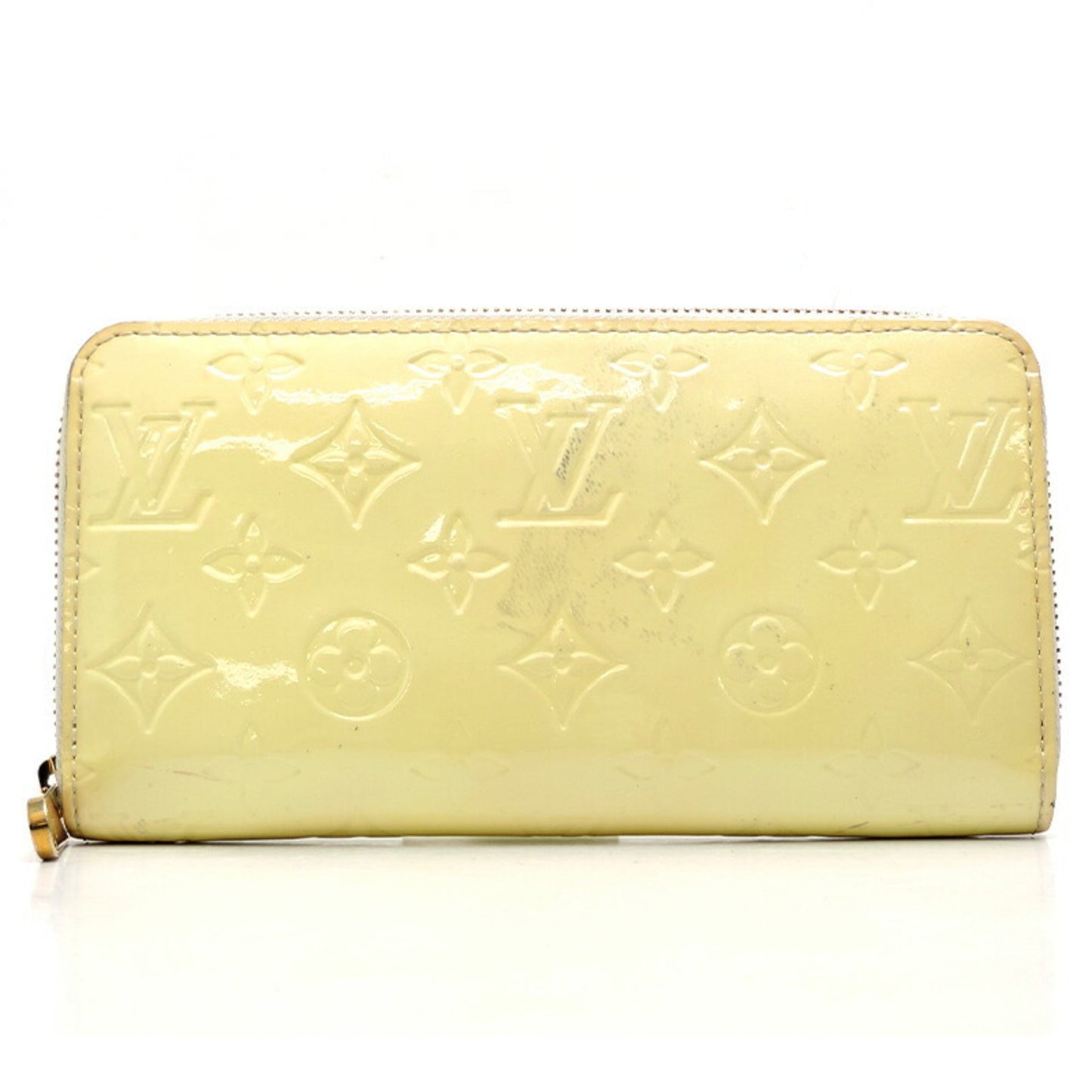 LOUIS VUITTON Zippy Women's Long Wallet M91531 Monogram Vernis Vanilla