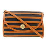 Hermes Black Orange Leather Shoulder Bag ( )
