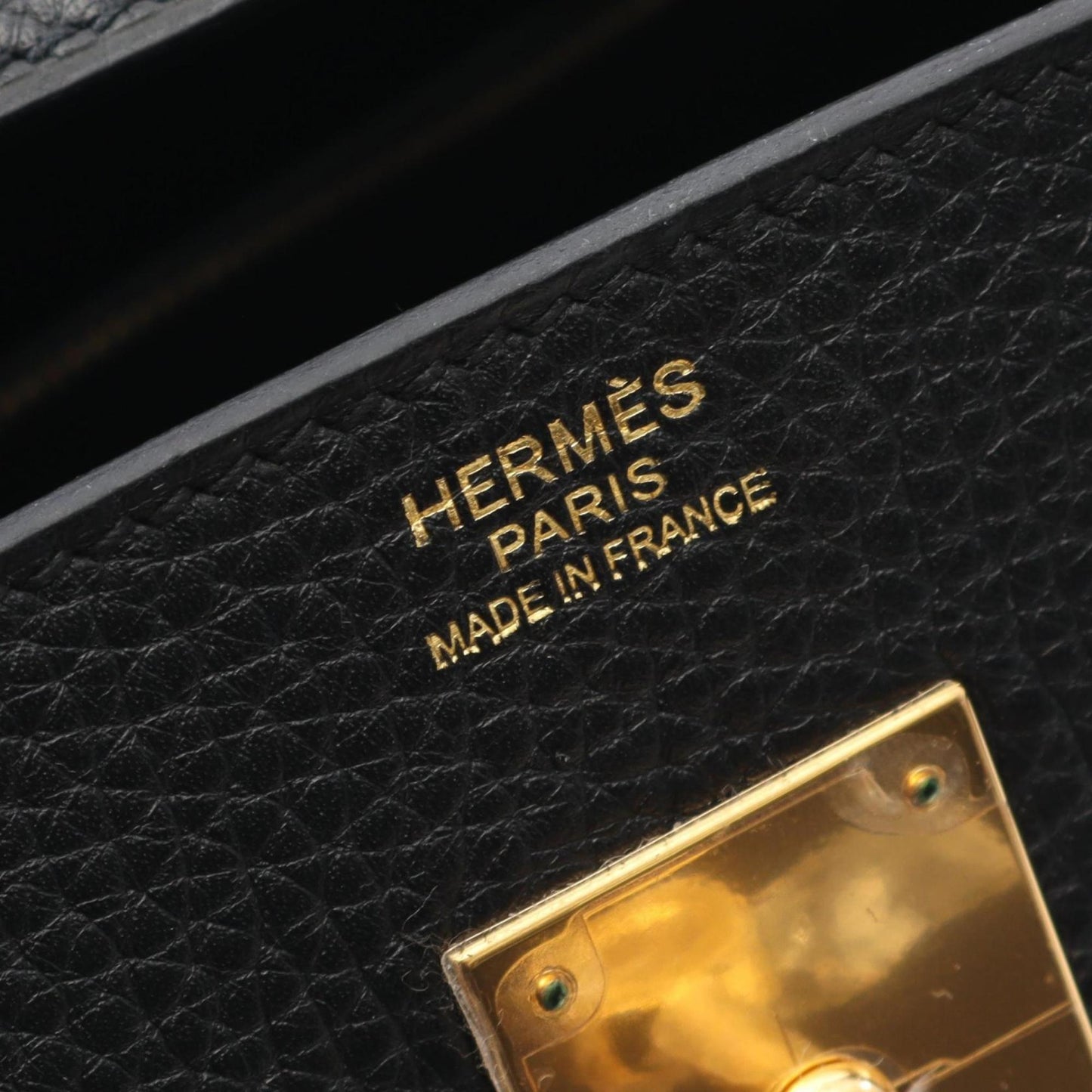 Hermes Black Togo Leather Handbag ( )