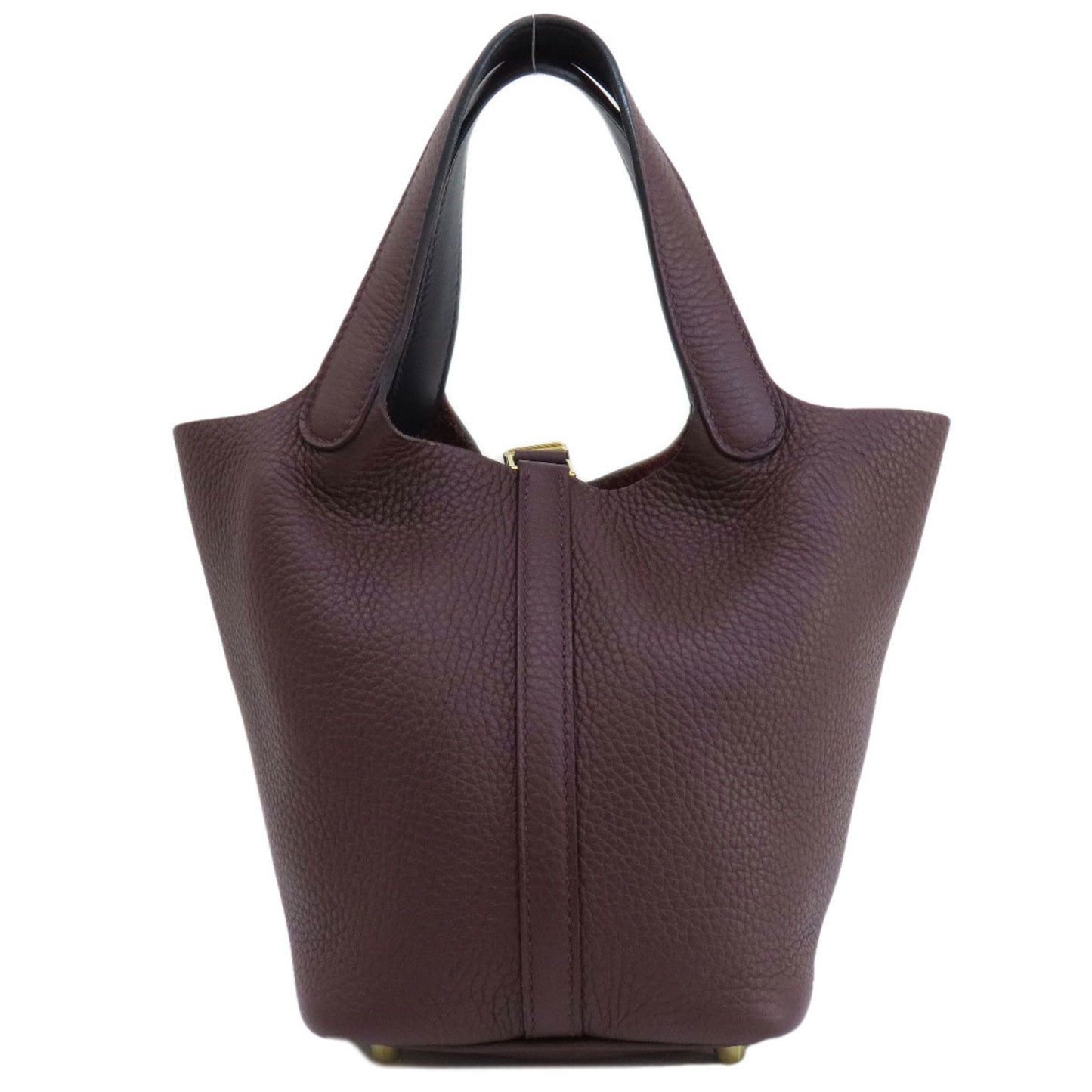Hermes Bordeaux Swift Leather Taurillon Clemence Leather Handbag ( )