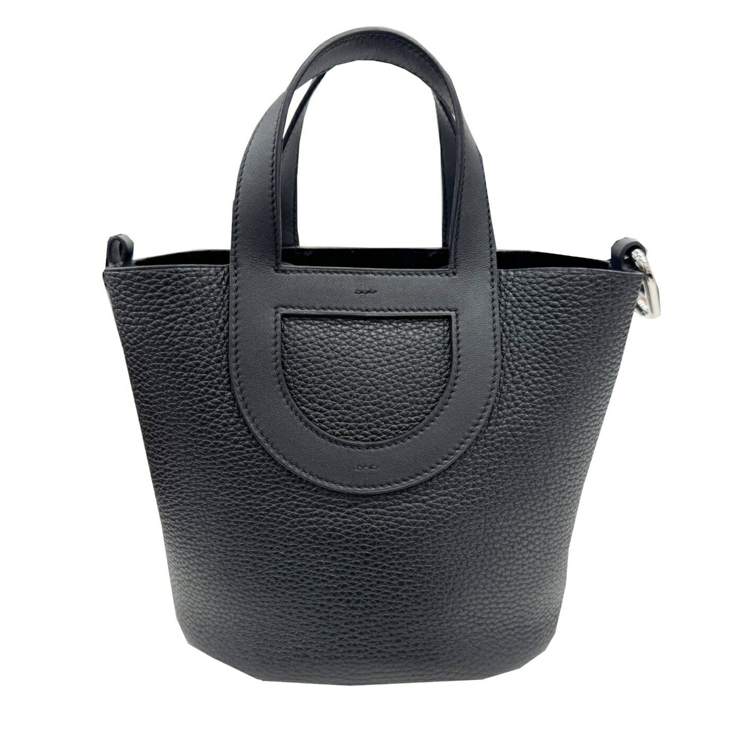 Hermes Black Taurillon Clemence Leather Handbag ( )