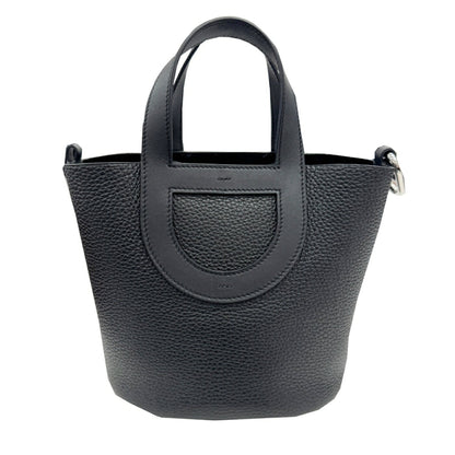 Hermes Black Taurillon Clemence Leather Handbag ( )