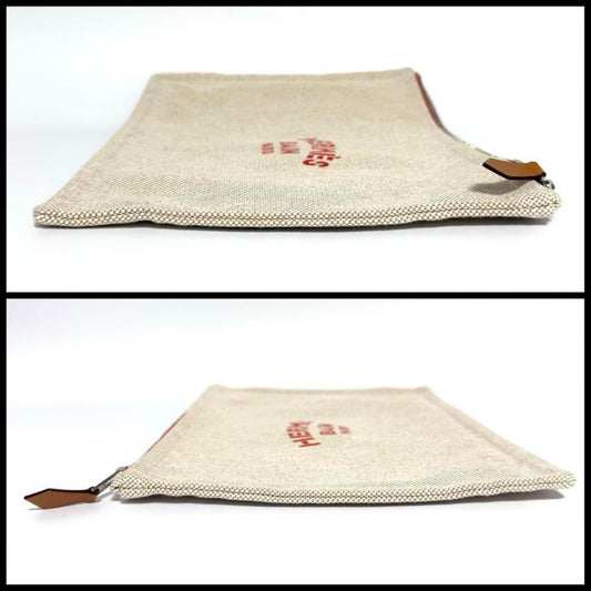 Hermes Beige Cotton Pouch ( )