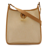 Hermes Beige Natural Sable Toile H Leather Shoulder Bag ( )
