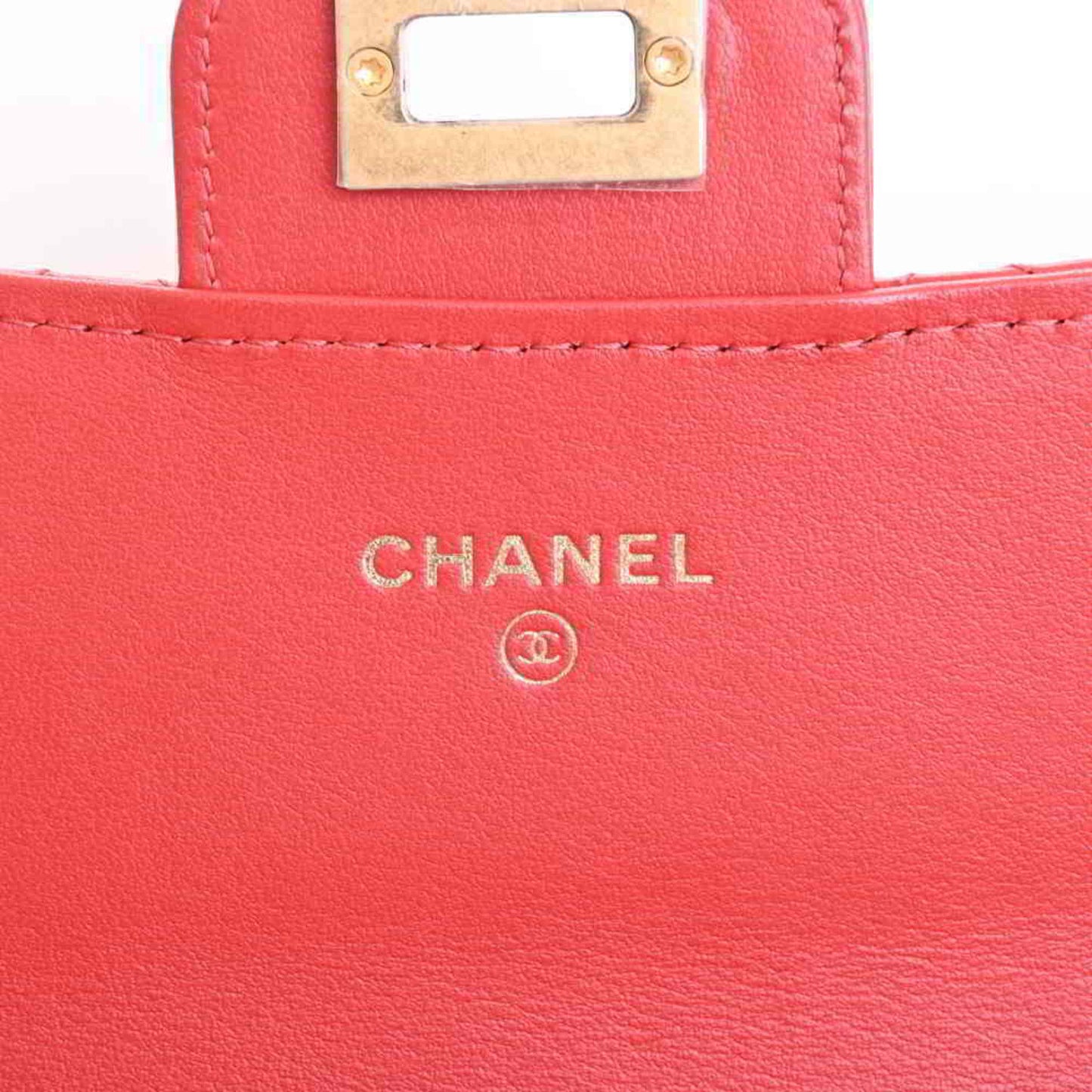 Chanel 2.55 leather - matelasse chain shoulder bag red