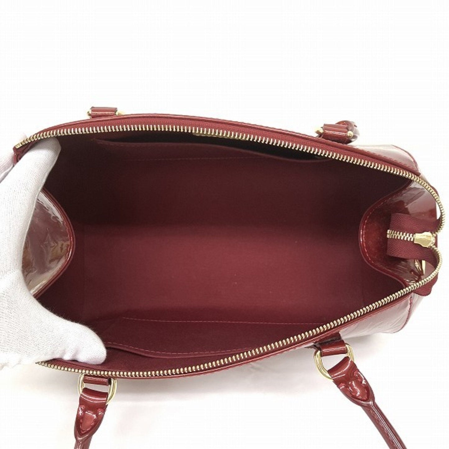 LOUIS VUITTON Vernis Sherwood PM Pomme d'Amour M91494 Bag Shoulder Ladies