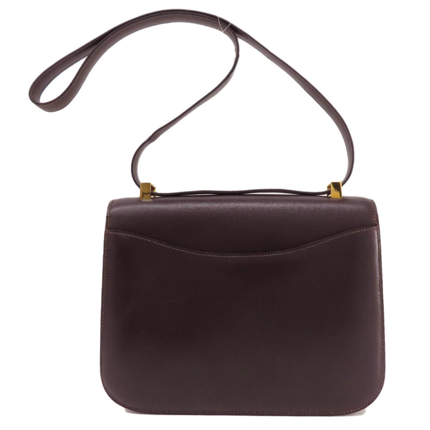 Hermes Brown Box Calf Leather Shoulder Bag ( )