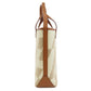 Hermes Brown Canvas Handbag ( )