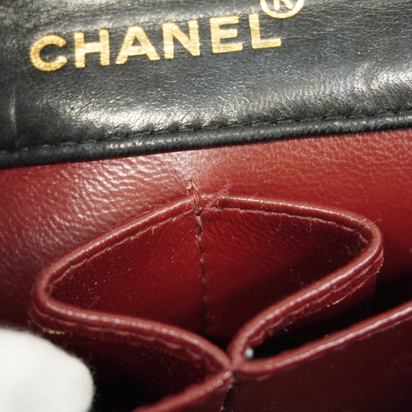 CHANEL Matelasse Chain Shoulder Lambskin Women's Leather Shoulder Bag Black