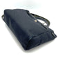 Hermes Black Canvas Handbag Shoulder Bag ( )