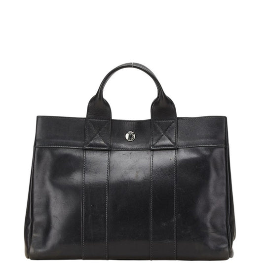 Hermes Black Evercalf Leather Handbag ( )