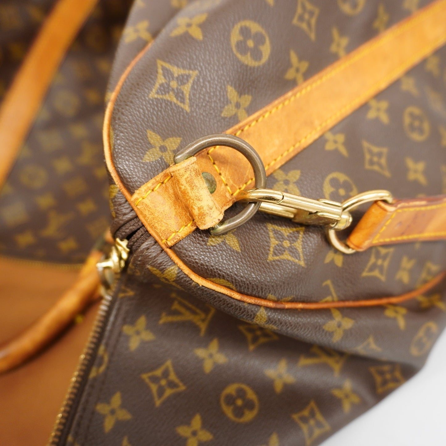 LOUIS VUITTONAuth  Monogram Keepall Bandouliere 60 M41412 Boston Bag