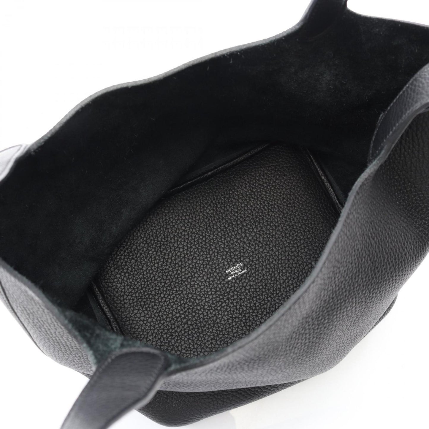 Hermes Black Taurillon Clemence Leather Handbag ( )
