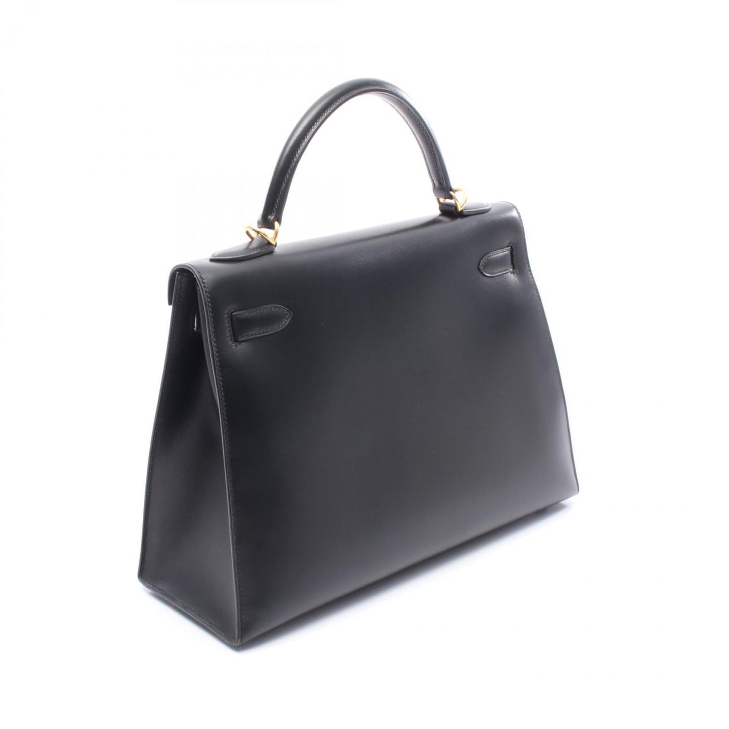 Hermes Black Box Calf Leather Handbag ( )