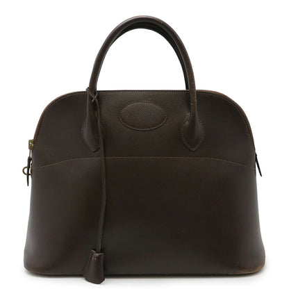 Hermes Bolide Chocolat Epsom Leather Handbag ( )
