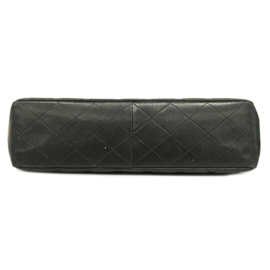 CHANEL Matelasse Big Matelasse W Chain Women's Leather Shoulder Bag Black