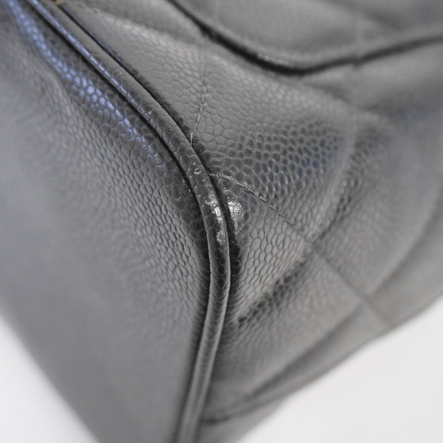 CHANEL   Reprint Tote Women's Leather Tote Bag Black