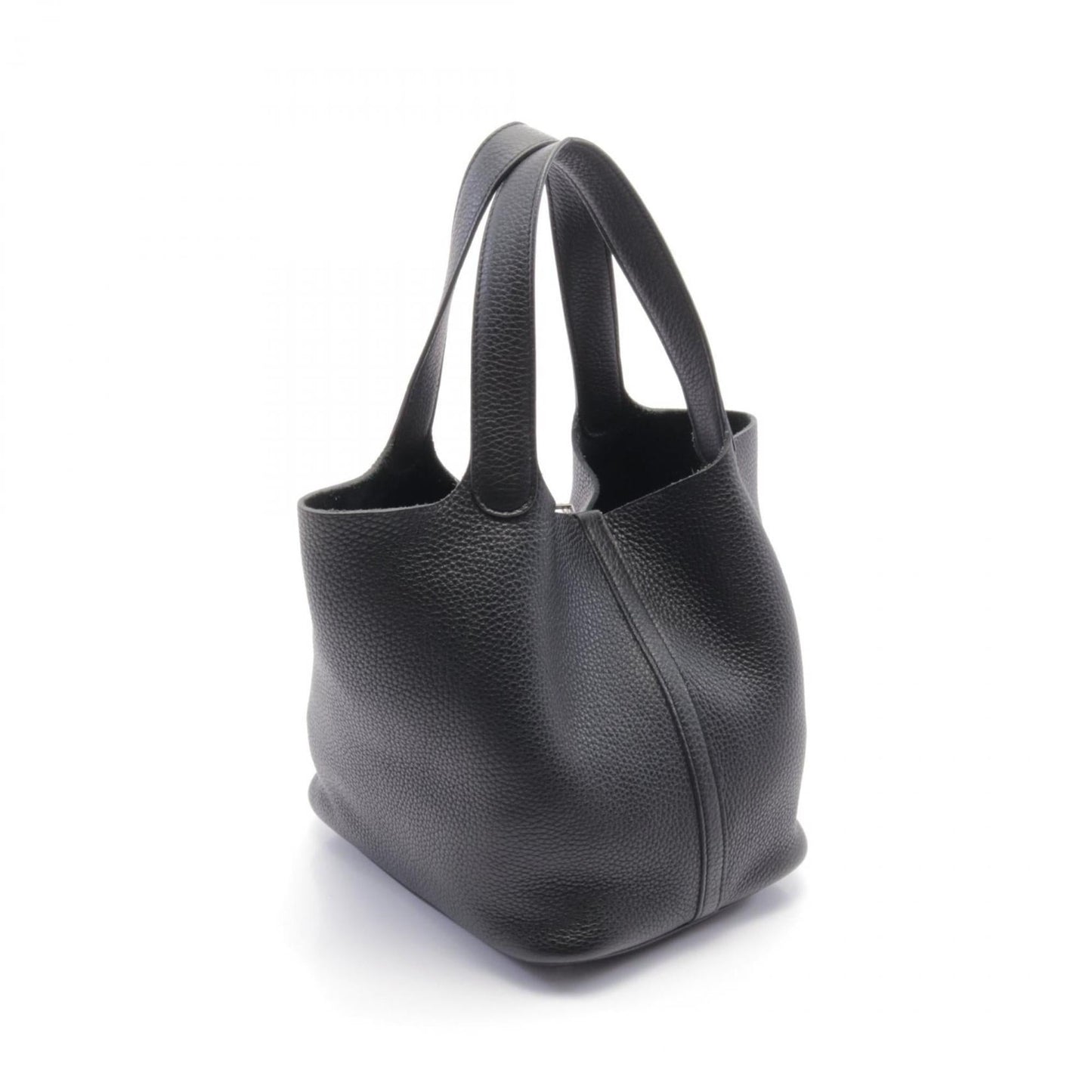 Hermes Black Taurillon Clemence Leather Handbag ( )