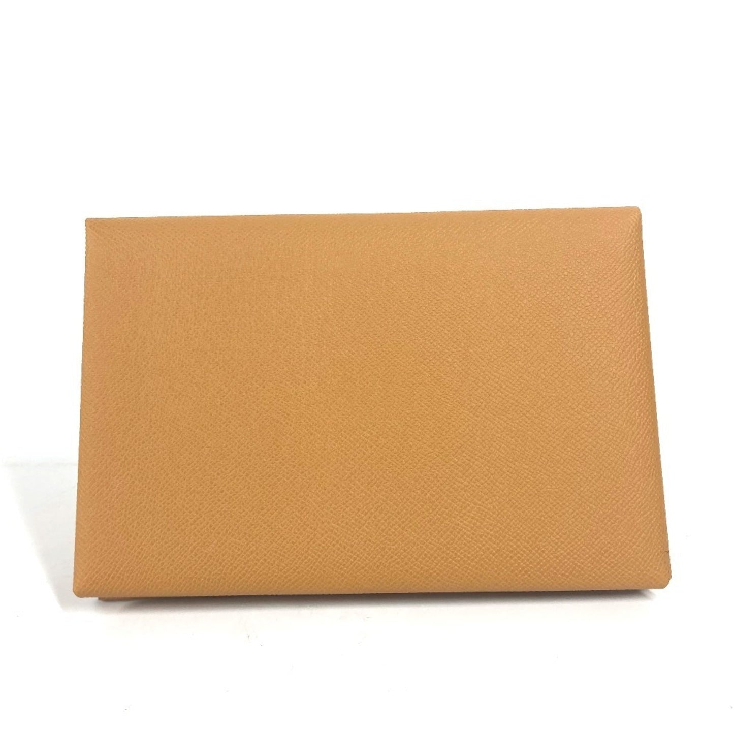 Hermes Brown Pink Epsom Leather Clutch Bag ( )