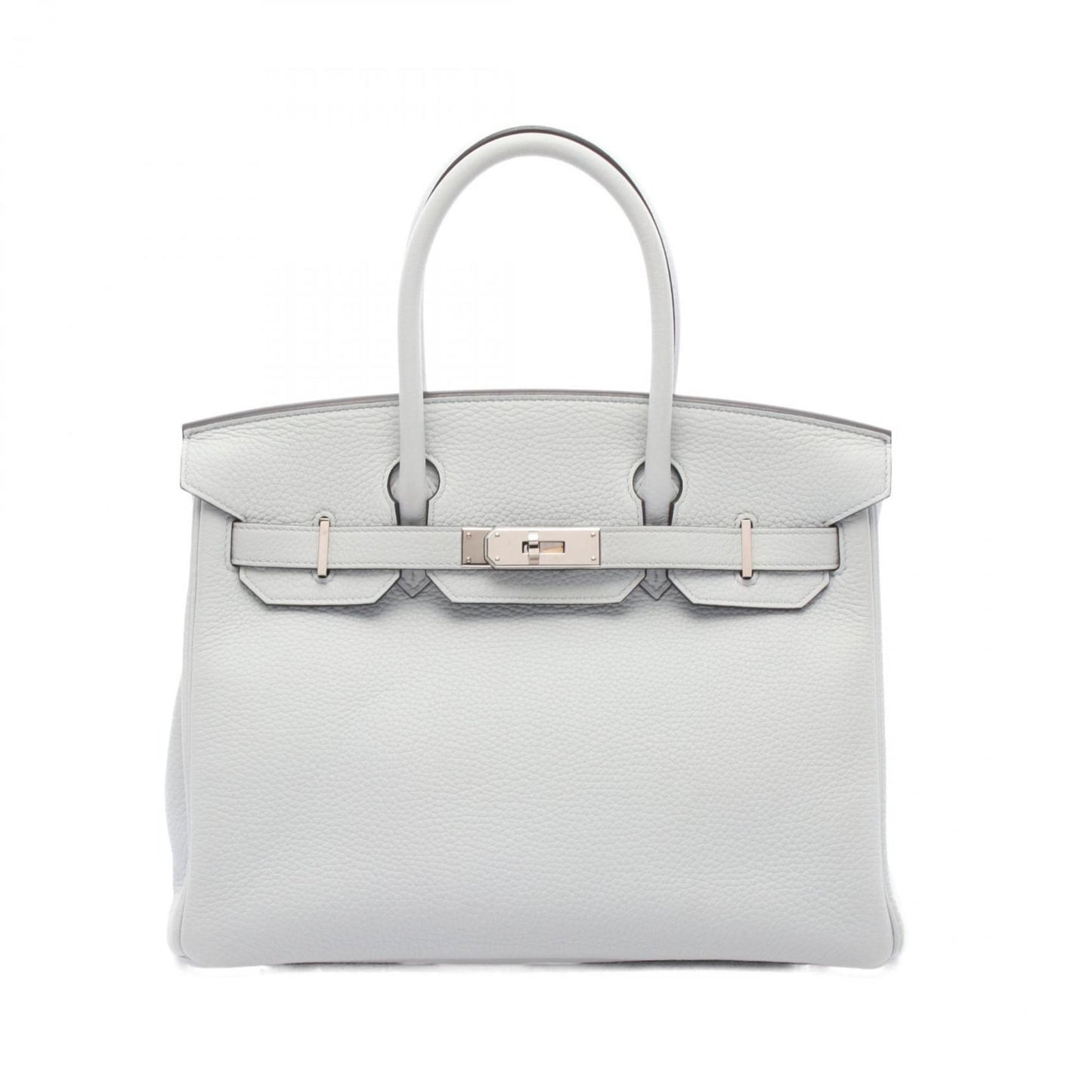 Hermes Blue Taurillon Clemence Leather Handbag ( )