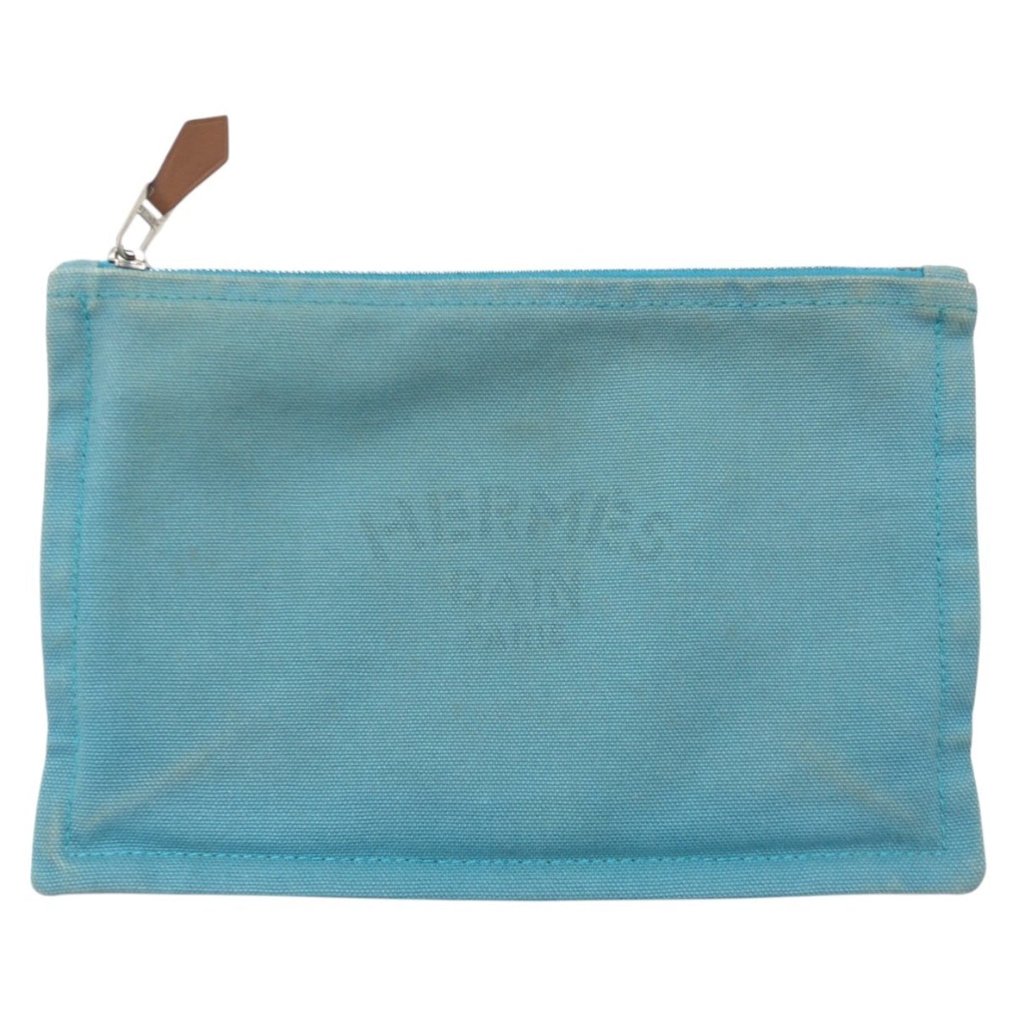 Hermes Blue Light Blue Cotton Pouch ( )