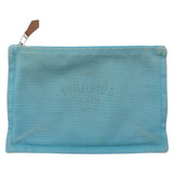 Hermes Blue Light Blue Cotton Pouch ( )