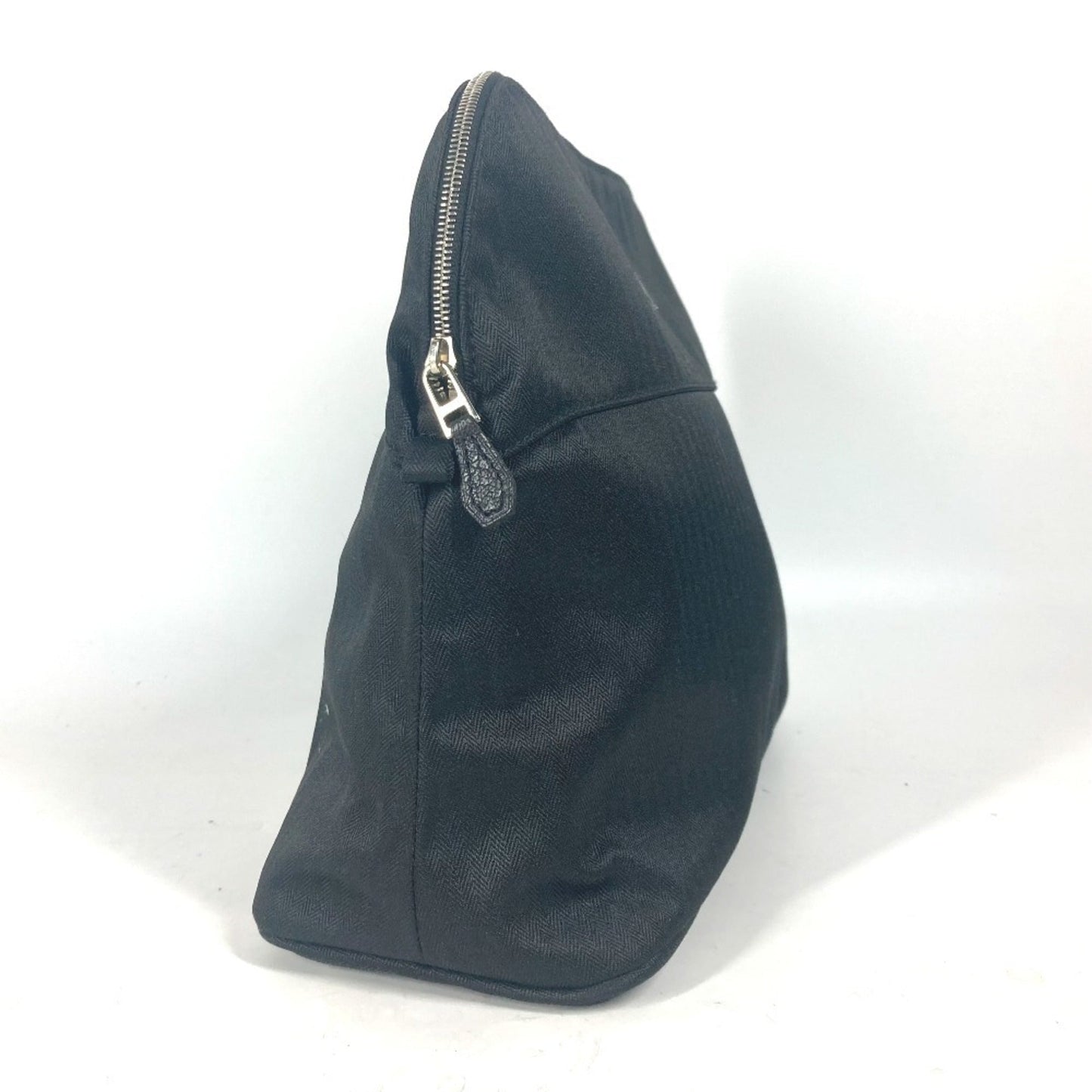 Hermes Black Cotton Polyamide Pouch ( )