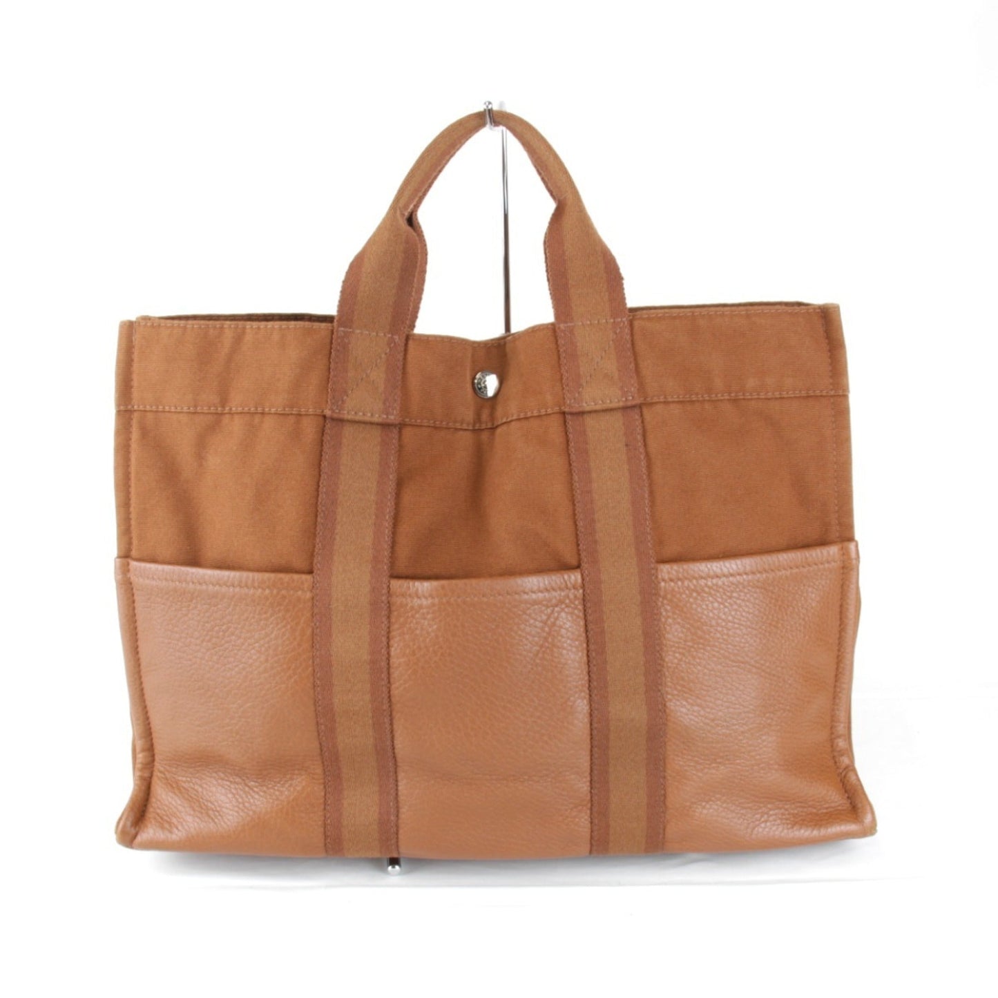 Hermes Brown Cotton Handbag ( )