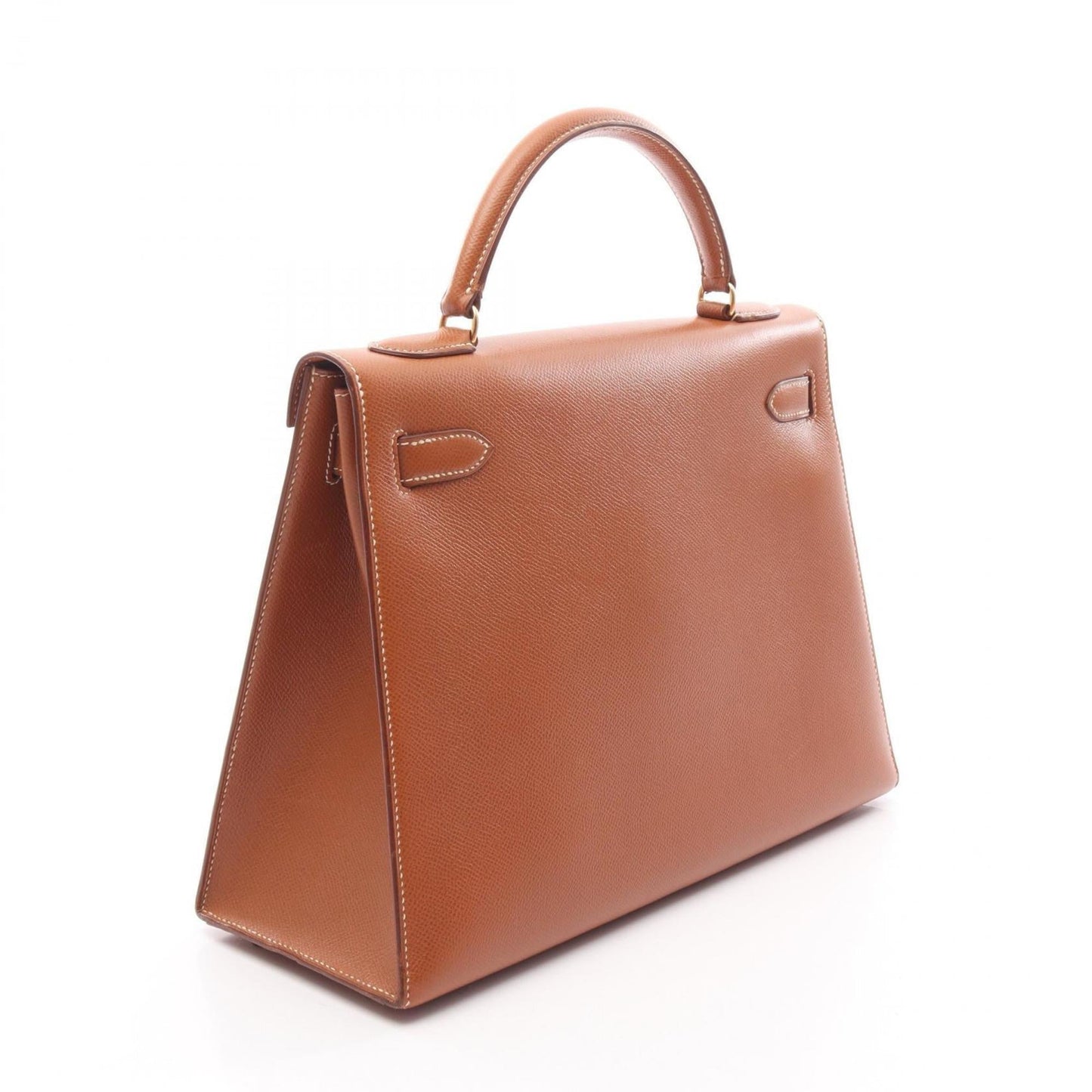 Hermes Brown Leather Handbag ( )