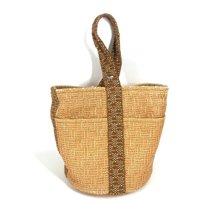 Hermes Beige Cotton Handbag Tote Bag ( )