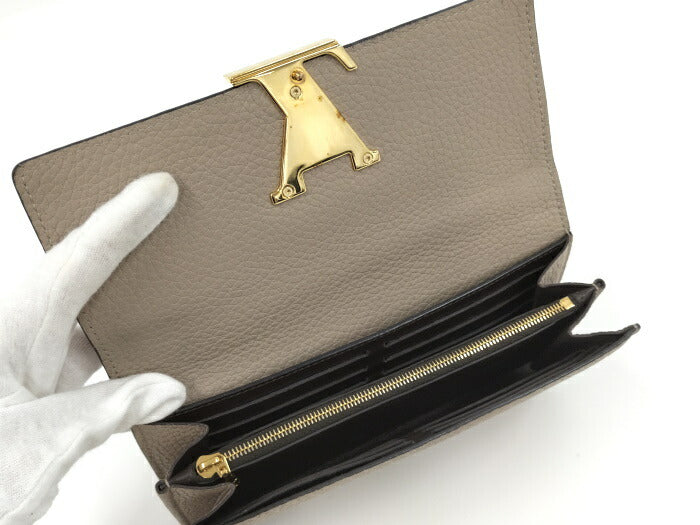 Louis Vuitton Taurillon Leather Gallet Portefeuille Capucines Long Wallet