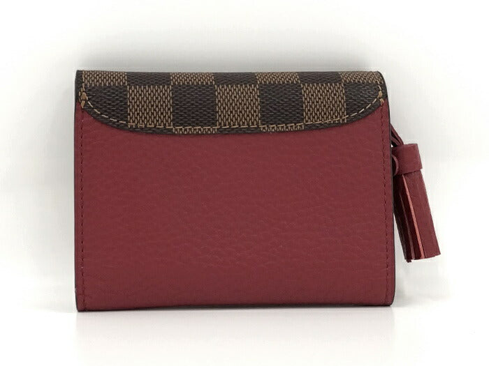 Louis Vuitton Damier Leather Portefeuille Croisette Compact Trifold Wallet