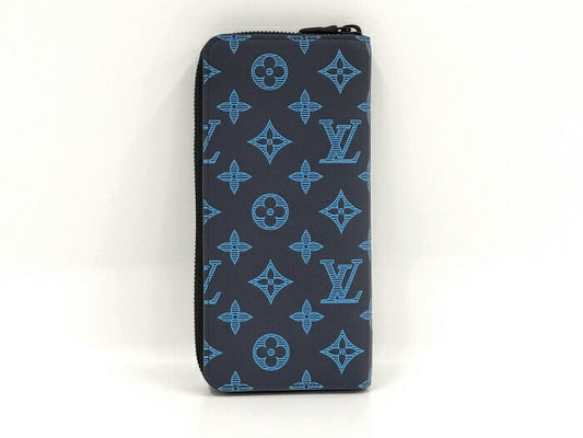 Louis Vuitton Monogram Emplant Vertical Zippy Wallet