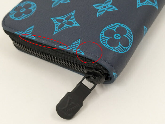 Louis Vuitton Monogram Emplant Vertical Zippy Wallet