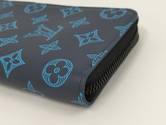 Louis Vuitton Monogram Emplant Vertical Zippy Wallet