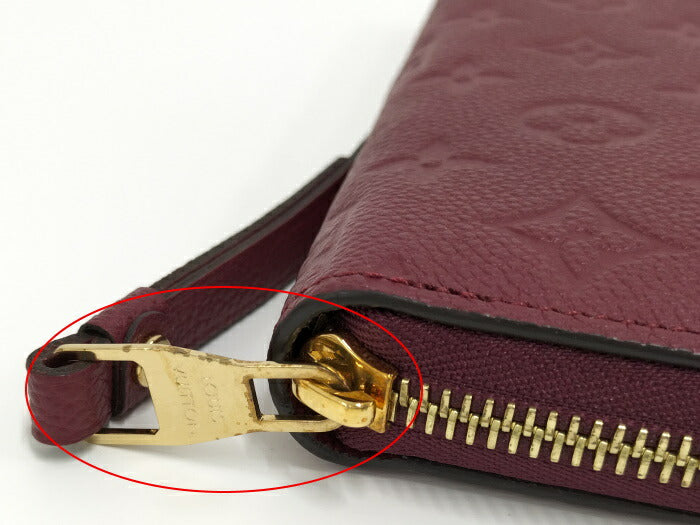 Louis Vuitton Monogram Empreinte Raisin Round Zipper Long Wallet