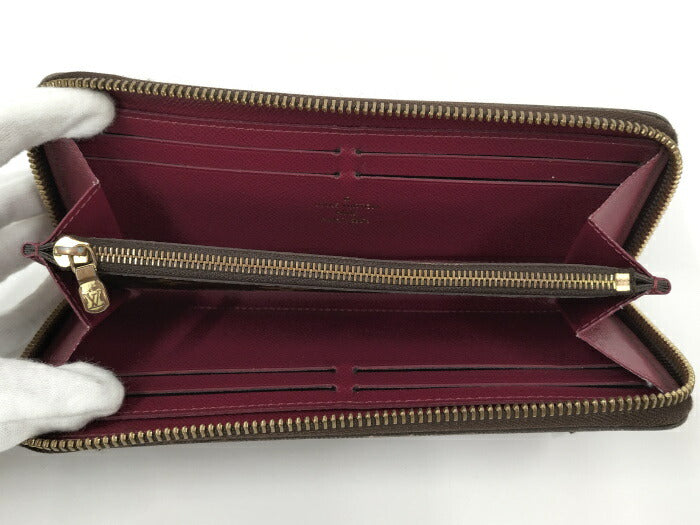 Louis Vuitton Monogram Fuchsia Portefeuille Clemence Round Zipper Long Wallet
