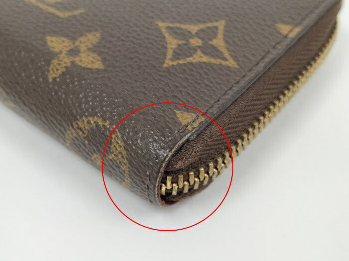 Louis Vuitton Monogram Fuchsia Portefeuille Clemence Round Zipper Long Wallet